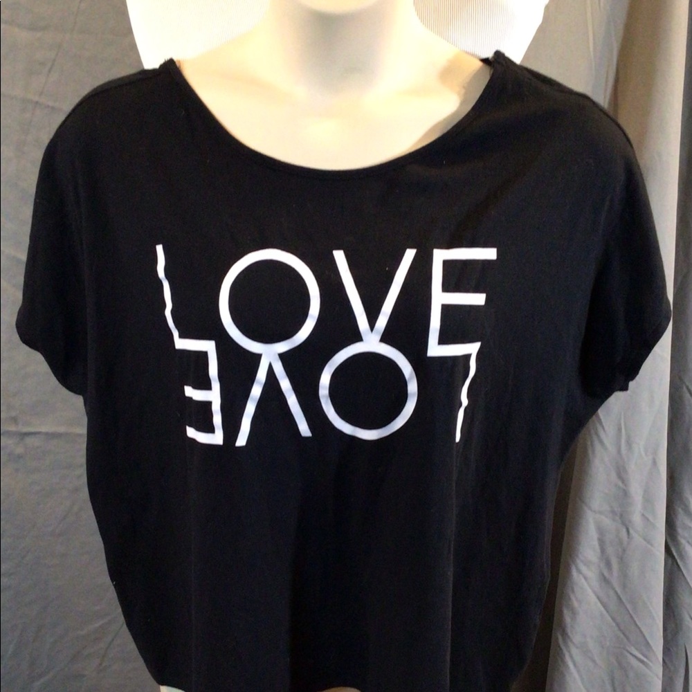 Plus size 3x Kandy Karma shirt Love /Love crop top